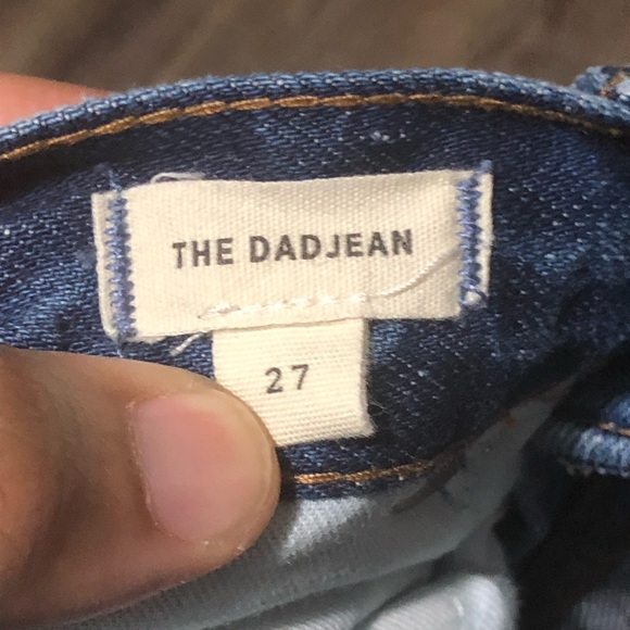 Madewell The Dad Jean Women's 27 Baggy Button Fly Straight High Rise Raw Hem - Picture 4 of 9